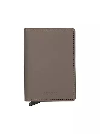 SECRID | Geldbörse SLIMWALLET MATTE Nightblue & Orange | braun