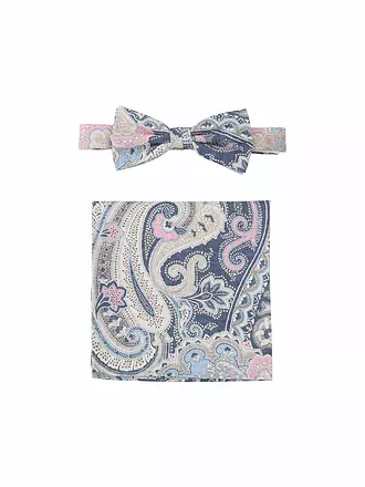 SEIDENFALTER | Set Fliege und Stecktuch PRINCE BOWTIE | dunkelblau