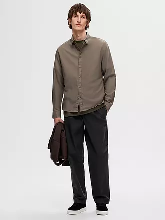 SELECTED | Flanellhemd Slim Fit SLHSLIMOWEN | dunkelblau