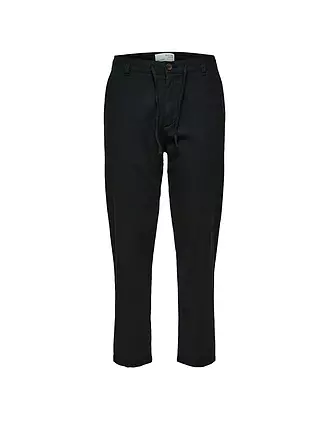 SELECTED | Leinenhose SLHSLIMTAPE | schwarz