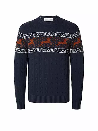 SELECTED | Pullover SLHREINDEER | blau