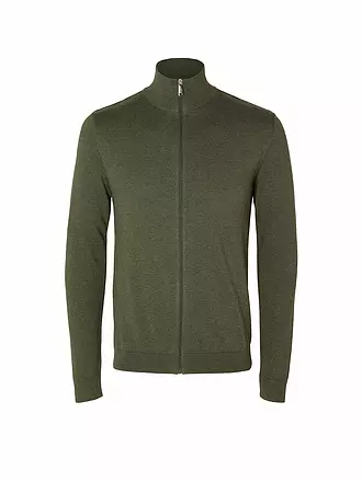 SELECTED | Strickjacke | olive
