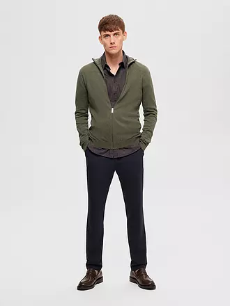 SELECTED | Strickjacke | olive