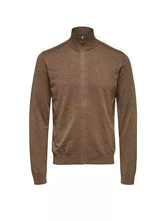 SELECTED | Strickjacke | braun