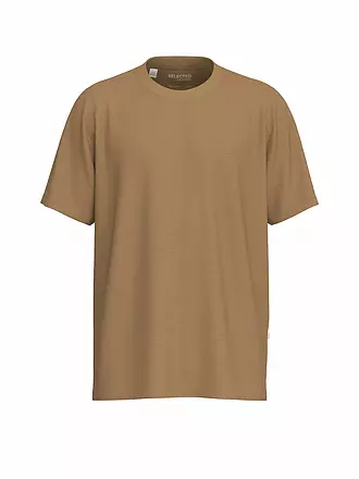 SELECTED | T-Shirt SLHASPEN | braun