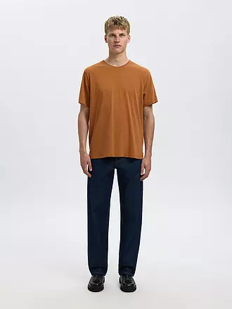 SELECTED | T-Shirt SLHASPEN | braun