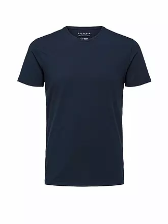 SELECTED | T-Shirt SLHNEWPIMA | blau