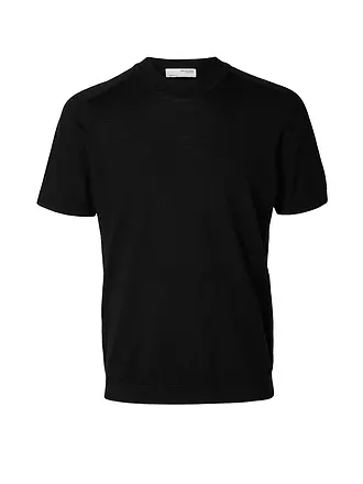 SELECTED | T-Shirt SLHTRAY | hellblau