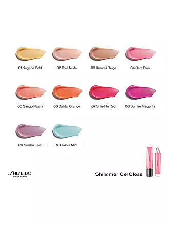 SHISEIDO | Lipgloss - Shimmer Gelgloss ( 05 Sango Peach ) | pink