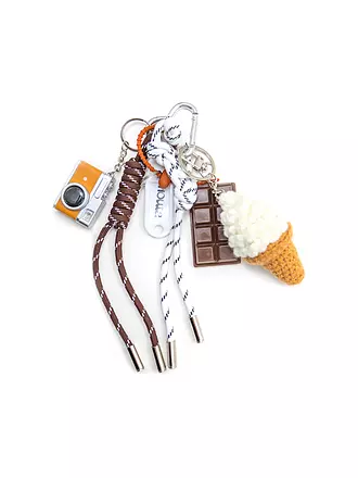 SHOUIA | Taschenanhänger #10 ICE CREAM | braun