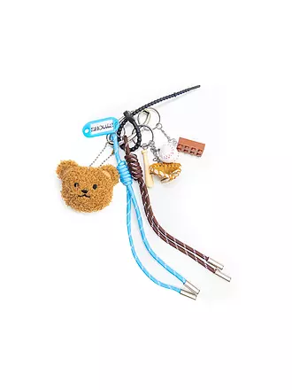 SHOUIA | Taschenanhänger #23 TEDDY BLUE | braun