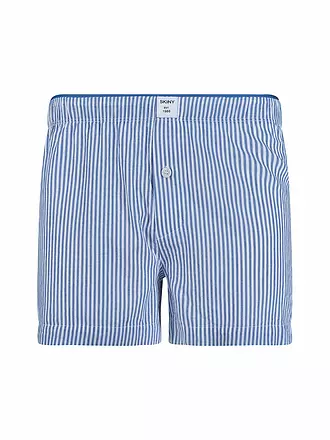 SKINY | Boxershorts blue microstripes | dunkelblau