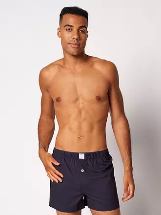 SKINY | Boxershorts blue microstripes | dunkelblau