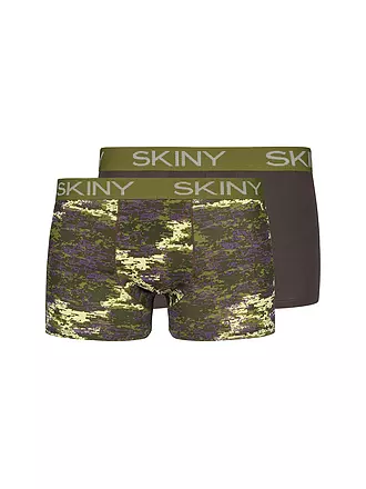 SKINY | Pants 2er Pkg. lapisblue stripes selection | olive