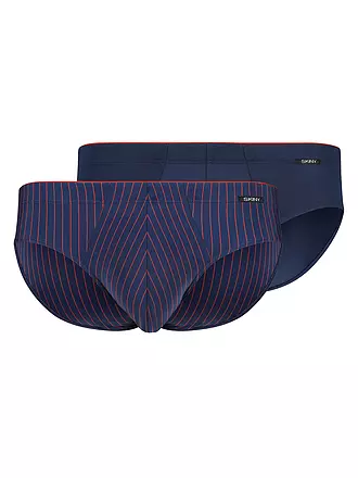 SKINY | Slip 2er Pkg. navyred stripes selection | rot