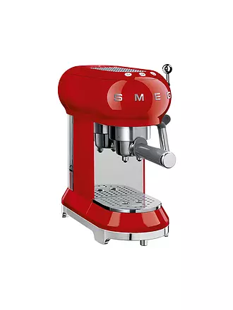 SMEG | Espresso-Kaffeemaschine 50s Retro Style Rot ECF01RDEU | hellgrün