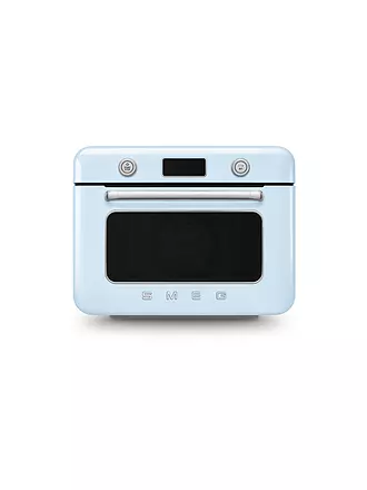 SMEG | Kombi-Tisch Dampfbackofen Creme | hellblau