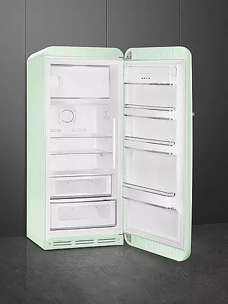 SMEG | Kühlschrank mit Gefrierfach 50s Retro Style Creme FAB28RCR5 | hellgrün