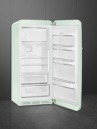 SMEG | Kühlschrank mit Gefrierfach 50s Retro Style Pastellgrün FAB28RPG5 | grün
