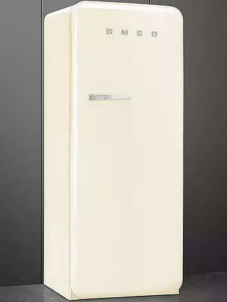 SMEG | Kühlschrank mit Gefrierfach 50s Retro Style Schwarz FAB28RBL5 | creme