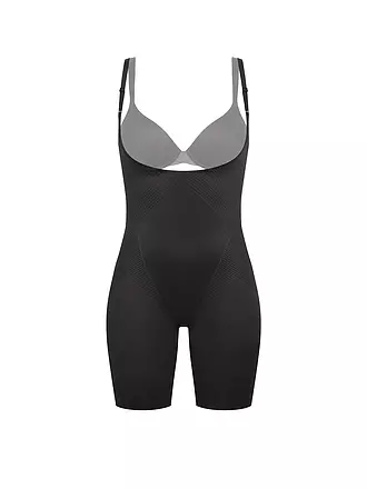 SPANX | Thinstincts® 2.0 Open-Bust Mid-Thigh Bodysuit Soft Nude | schwarz