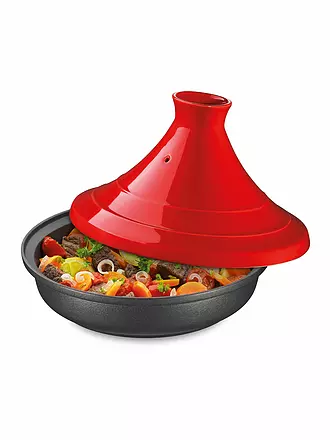 SPRING | Tajine Escale 28cm/2l Schwarz/Rot | 