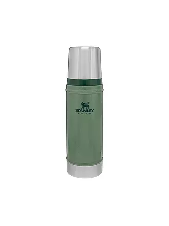 STANLEY | Isolierflasche - Thermosflasche CLASSIC VACUUM BOTTLE 0,47l Green | schwarz