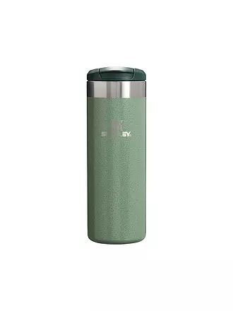 STANLEY | Isoliertrinkbecher AEROLIGHT TRANSIT MUG HAMMERTONE 0,47l Black 2.0 | dunkelgrün