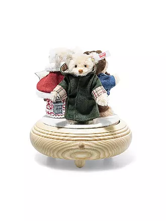 STEIFF | Weihnachtssaenger Teddybaeren-Set auf Musikbox | keine Farbe