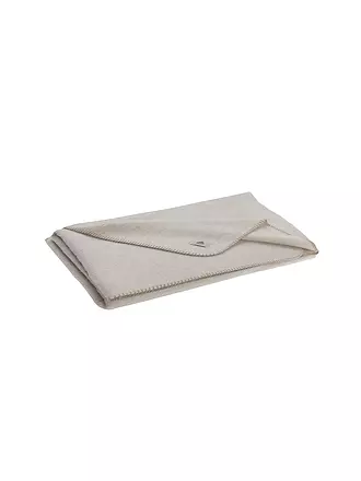 STEINER 1888 | Wolldecke - Plaid Alina 145x190cm Crocus | beige