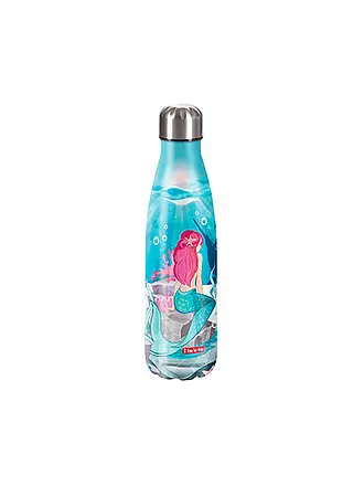 STEP BY STEP | Edelstahl Trinkflasche 0,5L Mermaid Bella | pink