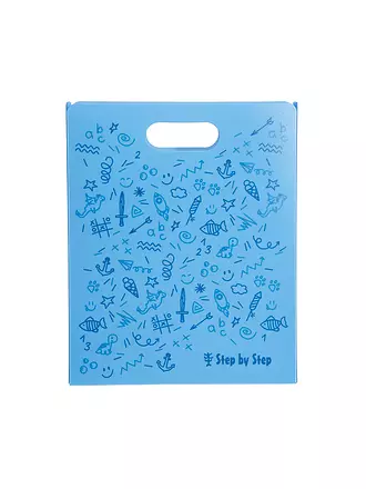 STEP BY STEP | Heftbox mit Tragegriff Blau | hellblau