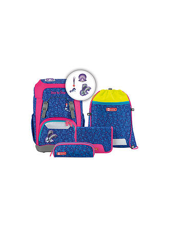 STEP BY STEP | Schultaschen Set 5tlg Giant Dolphin | blau