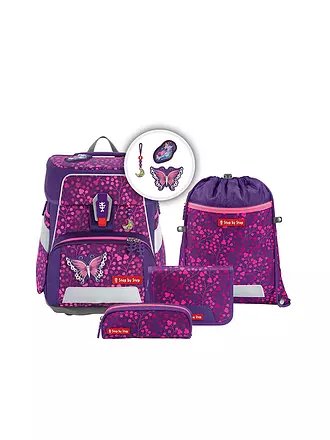 STEP BY STEP | Schultaschen Set 5tlg SPACE Shine Butterfly Night Ina  | 