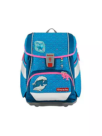 STEP BY STEP | Schultaschen Set 6tlg 2in1 Plus Dolphin Pippa | dunkelblau