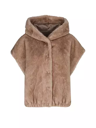 STUDIO AR | Wendejacke in Felloptik MINK | grau