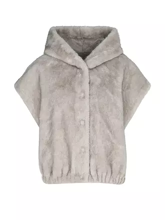 STUDIO AR | Wendejacke in Felloptik MINK | grau
