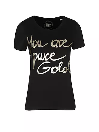 STUDIO JFK | T-Shirt YOU ARE PURE GOLD | weiß