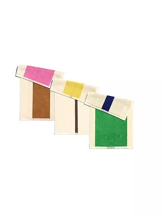 SUITE702 | Gästetuch Set 3x 30x50cm MARTENS AND MARTENS Lime/Yellow/Sky Blue | bunt