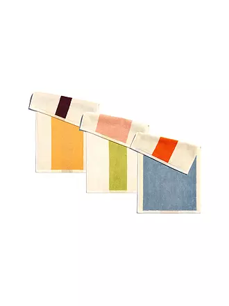 SUITE702 | Gästetuch Set 3x 30x50cm MARTENS AND MARTENS Lime/Yellow/Sky Blue | bunt