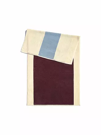 SUITE702 | Handtuch 50x100cm MARTENS AND MARTENS Sky Blue/Bordeaux | grün