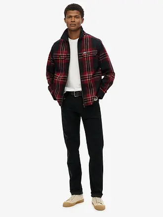 SUPERDRY | Overshirt | dunkelblau