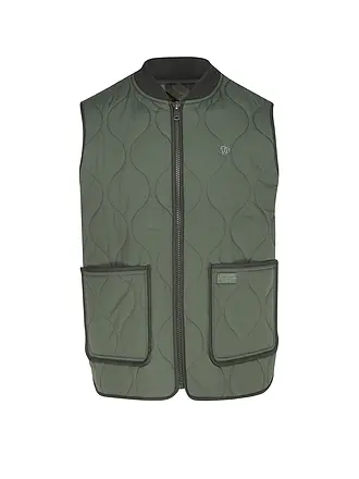 SUPERDRY | Steppgilet | grün