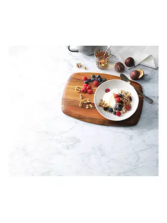 TEAKHAUS | Schneidebrett ELEGANT 30,5x20cm Teakholz | braun