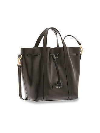 THE BRIDGE | Ledertasche - Bucket Bag Vittoria | schwarz