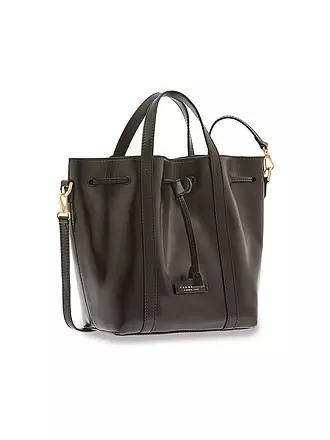 THE BRIDGE | Ledertasche - Bucket Bag Vittoria | rot
