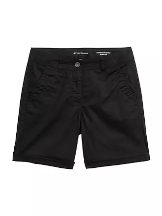 TOM TAILOR |  Chinoshorts | schwarz