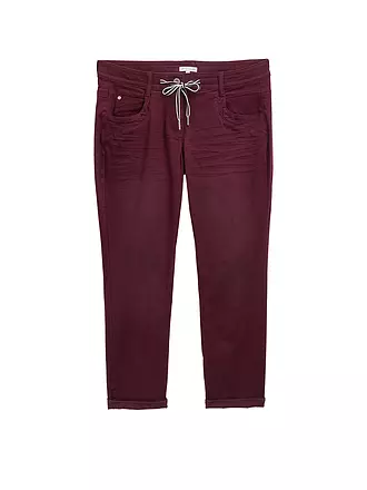 TOM TAILOR | Jeans Tapered Relaxed Fit | dunkelrot