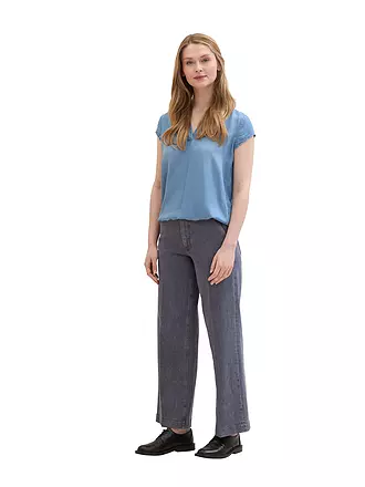 TOM TAILOR | Jeansbluse | blau