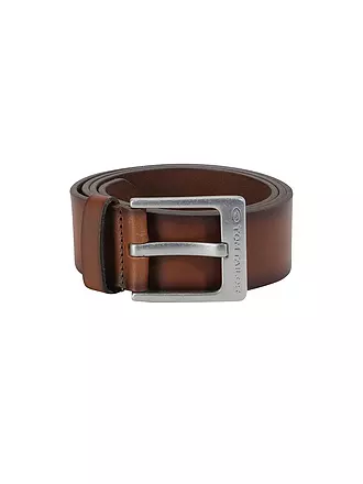 TOM TAILOR | Ledergürtel TTCALVIN | schwarz